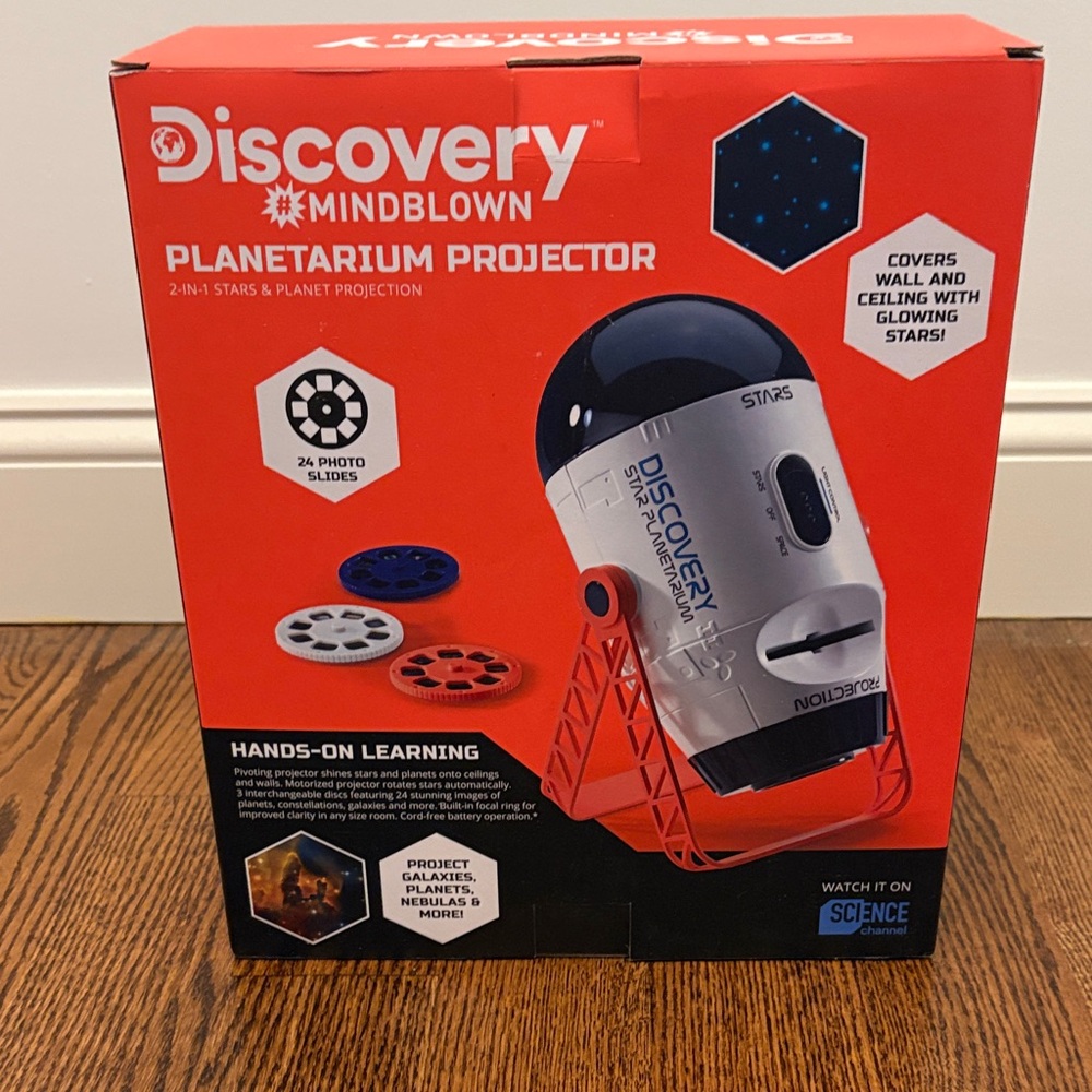Discovery Mindblown Red and Black Planetarium Projector - NEW